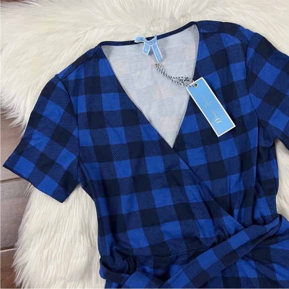 Draper James Buffalo Plaid Wrap Dress - Picture 2 of 12